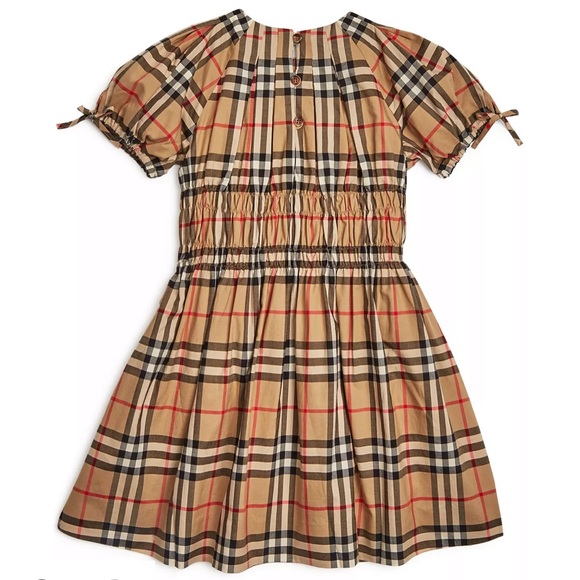 NWT Burberry 3T Joyce Smocked Vintage Check Dress - Picture 2 of 15